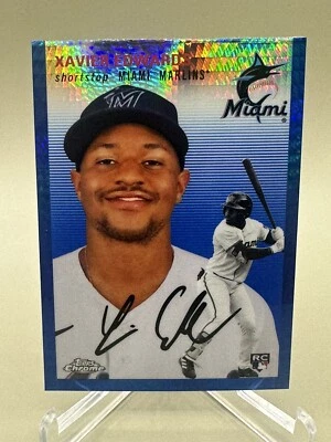 XAVIER EDWARDS 2023 Topps Chrome Plat. Anniversary BLUE PRISM REFRACTOR RC #149 - Image 1 of 2