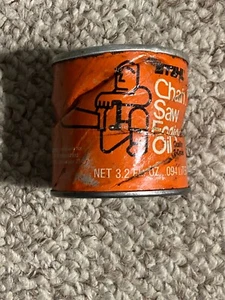 Vintage Rare Stihl chainsaw oil 3.2 oz Paper can - Picture 1 of 9