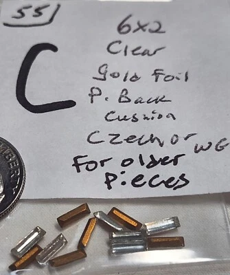 12 Baguette Swarovski checo de colección 6x2 mm plano y puntiagudo trasero estrás reparación 4005 Foto 1 de 4