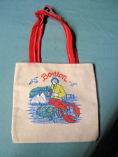 Boston Souvenir- Mini Tote Bag -Cloth- 5" x 5"