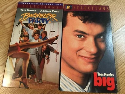 Lot Of Bachelor Party 1984 And Big 1988 VHS Tapes, Tom Hanks Comedy Movies Films Foto 1 de 4