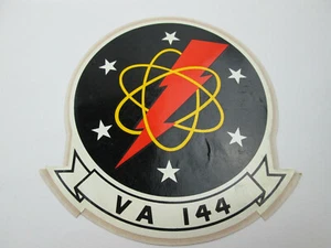 Vintage VA-144 Navy Attack Squadron Roadrunners Decal Military Naval Plane - Picture 1 of 9