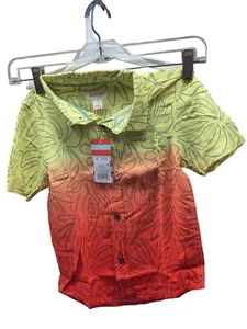 Cat & Jack Boys' Multicolor Floral Button-Down Short Sleeve Shirt Toddler SZ 5T - Picture 1 of 13