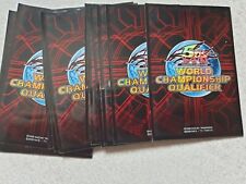 15 Yugioh 2008 sleeves World qualifier championship red Used