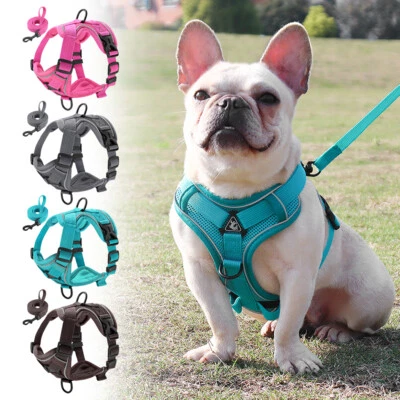 No Pull Dog Harness and Leash Breathable Mesh Pet Front Clip Vest Reflective  - Image 1 of 4