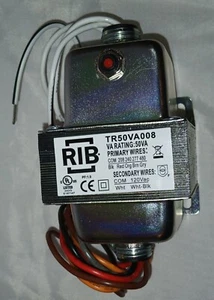 RIB TR50VA008 Transformer With 50VA Rating,  COM 208,240,277 480 COM 120Vac - Picture 1 of 5