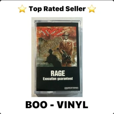 Rage - Execution Guaranteed Cassette Tape 1987  Heavy Metal EX / M Condition - Image 1 of 4