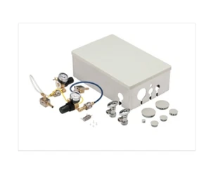 Dental Utility Center Standard w/ Housing & Cover, Gray 2 regulators 2 gauges ++ - Picture 1 of 1