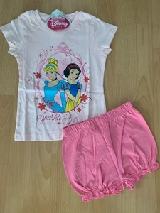   TOP Süsser Schlafanzug Shorty Pyjama DISNEY Princess rosa Gr. 92 - 128 NEU  - Bild 1 von 1