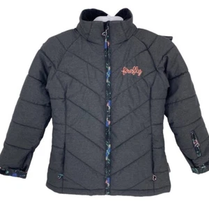 Firefly RAFIKA V2 Snowboarding Winter Insulated Aquabase Jacket Grey Kids Small - Picture 1 of 8