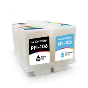 12Colors*130ML PFI-106 Empty Ink Cartridge For Canon iPF 6400/6450/ 6410/6460 - Picture 1 of 4
