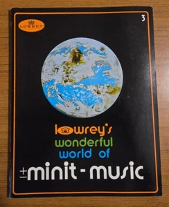 LOWREY'S MINIT-MUSIC BOOK 3 - ORGAN/PIANO BEGINNER BIG NOTES. 37 CLASSIC SONGS! - Foto 1 di 7