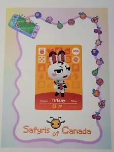 Tiffany #030 Animal Crossing Amiibo Card Authentic Never Scanned - Picture 1 of 3