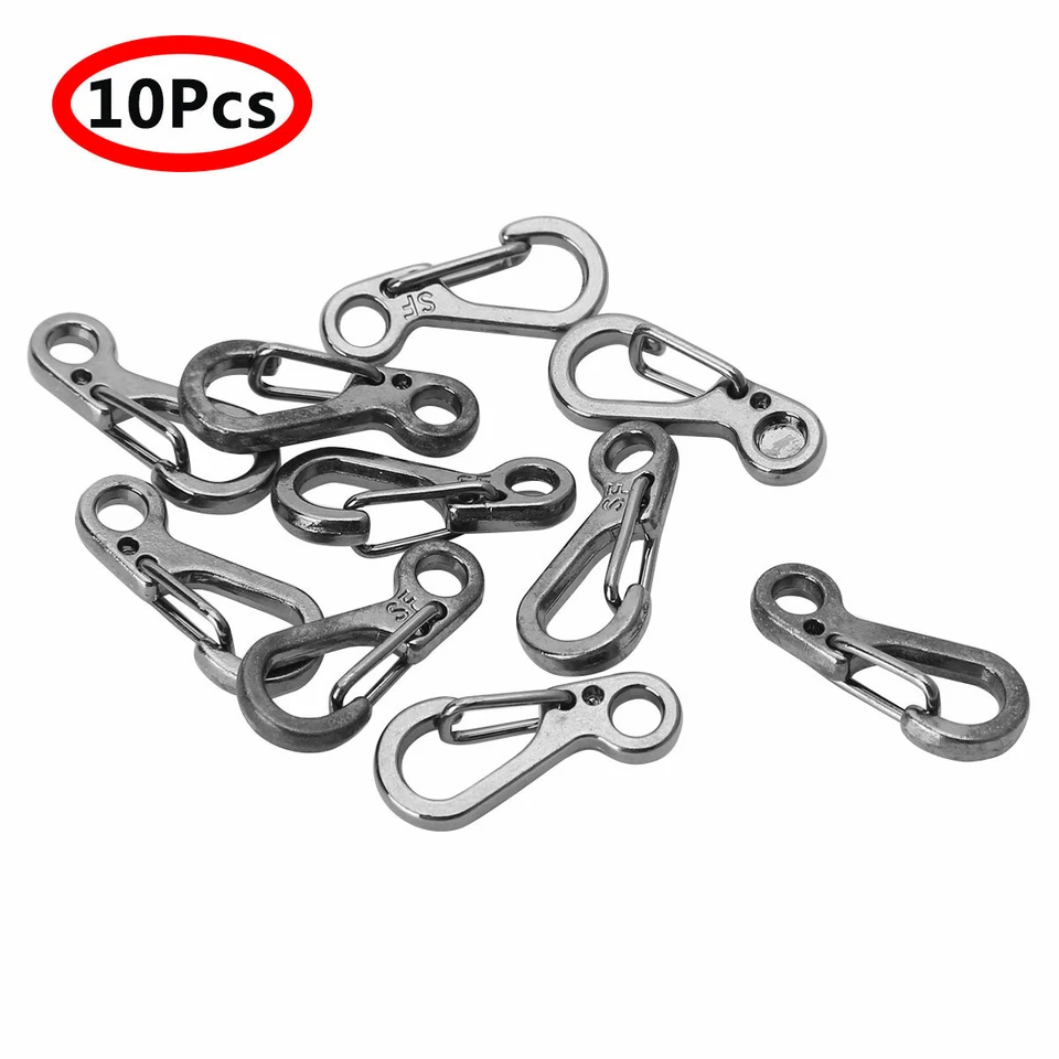 4Pcs Alloy Lobster Claw Clasps Swivel Trigger Clips Snap Hooks w/Screws for Bags - Image 1 of 1