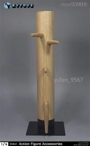 US STOCK Kung Fu Strike Pile 1:6 Ip Man Wing Chun Wooden Dummy Metal Base Figure - Picture 1 of 7
