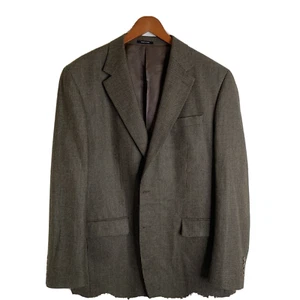 Chaps Mens Lambswool Brown heather Tweed Sport coat size 44L - Picture 1 of 7