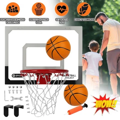 Kinder Basketballkorb Zimmer Basketball Spielzeug Büro Board Ballnetz Geschenke - Bild 1 von 4