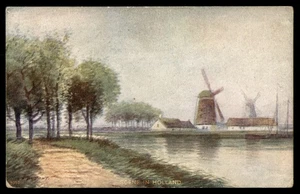 Postcard Holland Scene with Windmills - Picture 1 of 2