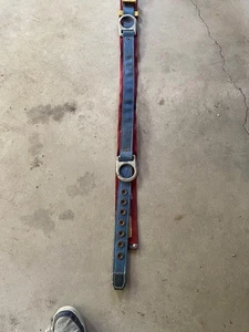 VINTAGE 1987 GEMTOR MODEL 646  SAFETY HARNESS BLUE/red  HEAVY DUTY BELT - Picture 1 of 4