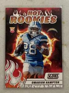 2025 Score Football Omarion Hampton Hot Rookies #14 - Bild 1 von 2