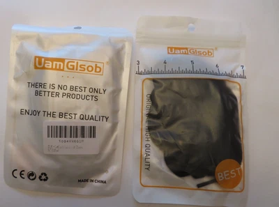 Lacci di ricambio elastici piatti neri UamGlob - 54” (2 confezioni) - Immagine 1 di 2