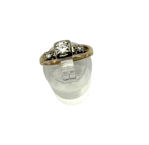 estate 10k yellow gold .30ct diamond engagement ring  sz6.5 i1/i  $699 #62 - Picture 1 of 5