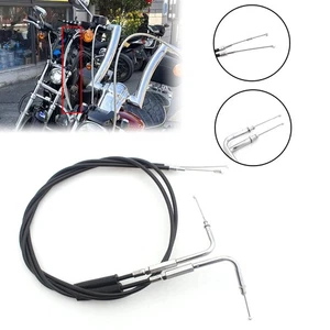 51.5" 130CM Throttle Cable Wire Black For Harley FLH FLT 1996-2007 FXD FLST FXST - Picture 1 of 12
