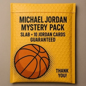 Michael Jordan MYSTERY PACK Slab Guaranteed 10 MJ CARDS +Your Teams Goodies - Bild 1 von 1