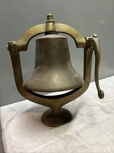 Antique Brass Bell, Ship/Locomotive, Dilliner Pa. Greene Co., John Cherko (D) - Picture 1 of 11