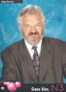 Jürgen Bertram NDR Autogrammkarte Journalist Moderator N3 WeltBilder - Bild 1 von 2