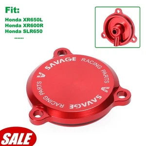 For HONDA XR650L XR600R SLR650 NX500 Engine Oil Filter Crankcase Cover w/ O-ring - Picture 1 of 14