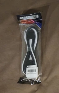 CableMod PRO ModMesh 8-Pin PCI-e Extension Black & White 45cm - New In Packaging - Picture 1 of 2