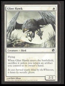 MTG Glint Hawk 10 Common Scars of Mirrodin Card CB-1-2-A-18 - Bild 1 von 6