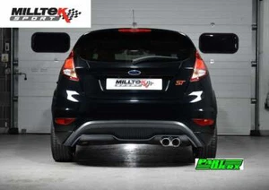 for Ford Fiesta MK7 MK7.5 ST180 ST200 Milltek Cat Back Exhaust Res Carbon Jet... - Picture 1 of 2