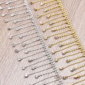 DIY Rhinestone Fringe Chain Crystal Tassel Trimmings Accessory Crafts Sew Decor