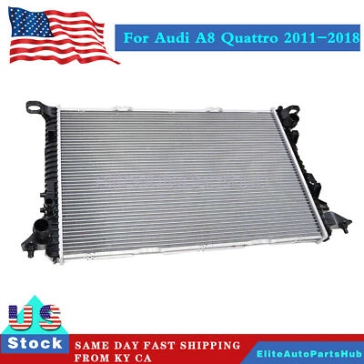 FOR Audi A8 Quattro New Radiator 2011 2012 2013 2014 2015 2016 2017 2018 - Image 1 of 4