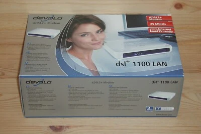 devolo ADSL2+ Modem dsl 100 LAN  #1865 - Bild 1 von 2