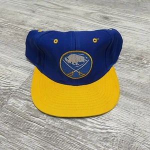 NEU Vintage 90s Buffalo Sabres NHL Plain Logo Script Adjustable SnapBack Hat Cap - Bild 1 von 6