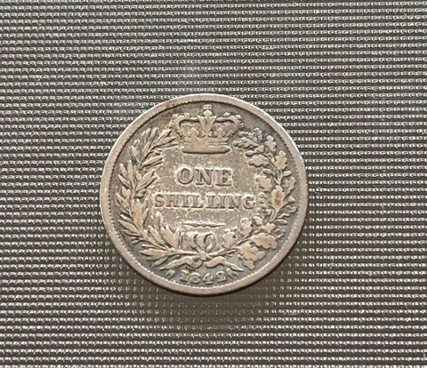 1842 Great Britain 1 One Shilling Cover