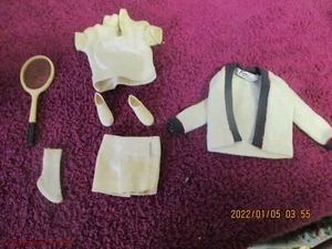 KEN DOLL CLOTHES 1962 Time For Tennis #790 Mattel toy shorts racket shoes++ - Picture 1 of 2