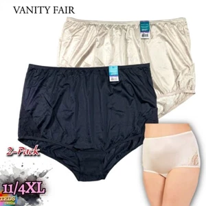 NWT 2-Pk. Vanity Fair 11/4XL Perfectly Yours® Lace Nouveau Nylon Brief 13001 - Picture 1 of 15