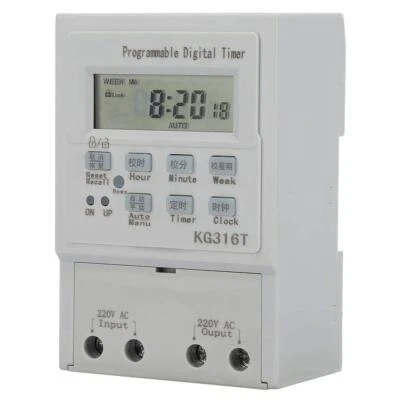 AC 220V Zeitschaltuhr1W 25A Mini Digitaler Zeitschalter Programmierbarer Steu... - Bild 1 von 4