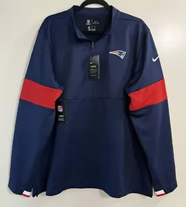 NEU Nike Herren NFL New England Patriots Therma Blau Half Zip Jacke Gr. XL - Bild 1 von 7