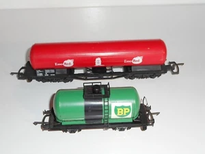 Lima Mixed livery tanker wagons. Good condition. Metal wheels. HO Scale. No box - Picture 1 of 14
