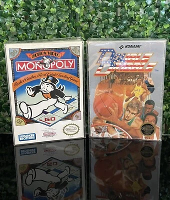 Double Dribble CIB Complete Box/Monopoly W/Box  Nintendo Nes SNES N64 - Image 1 of 4