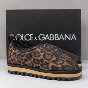 DOLCE & GABBANA Leopard Slip On Sneakers, Size 43 EU (10 US) - Picture 1 of 7