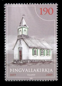 Islande : 150ème anniversaire de l'église Thingvellir 2009 (1180) MNH - Photo 1/1