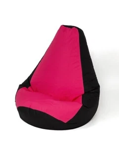 5905359299103 Sako Tasche pouffe Birne schwarz-rosa XXL 140 x 100 cm Go Gift - Bild 1 von 1