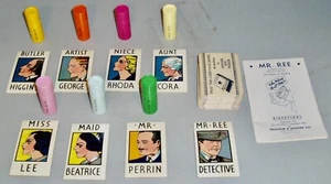 Game Parts For MR. REE 1937/1946 Fireside Dectective Board Game *All 100 Cards* - Picture 1 of 1