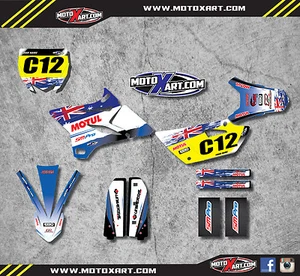 YAMAHA YZ 85 - 2015 - 2020 AUSSIE PRIDE style stickers kit Full Custom Graphics - Picture 1 of 2